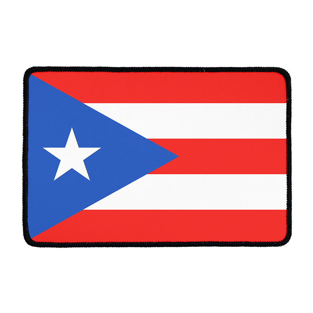 Puerto Rican Flag Print Kitchen Mat