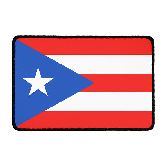 Puerto Rican Flag Print Kitchen Mat