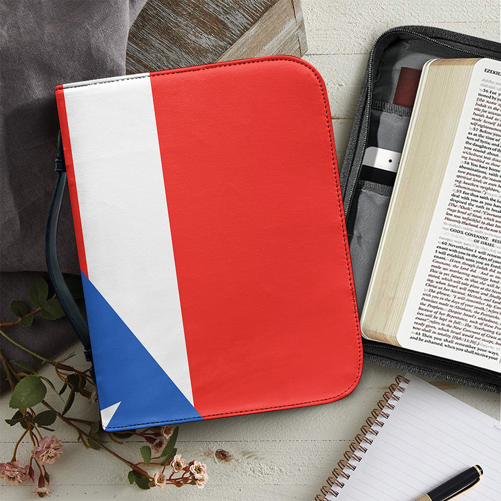 Puerto Rican Flag Print Leather Bible Cover