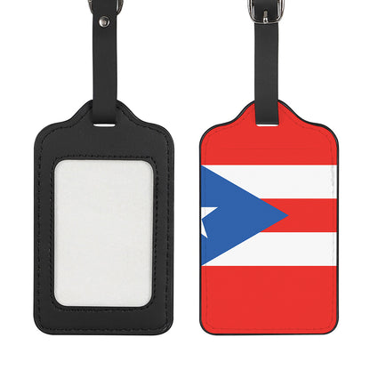Puerto Rican Flag Print Luggage Tag