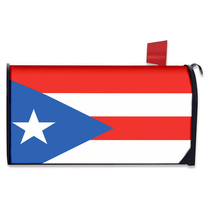 Puerto Rican Flag Print Mailbox Cover