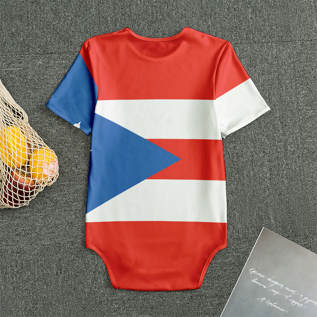 Puerto Rican Flag Print Men's Bodysuit