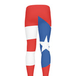 Puerto Rican Flag Print Men's leggings