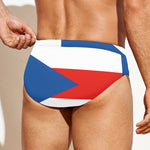 Puerto Rican Flag Print Men's Swim Briefs
