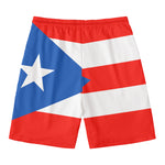 Puerto Rican Flag Print Men's Swim Trunks