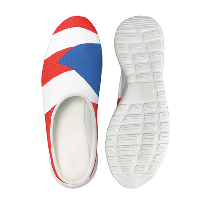 Puerto Rican Flag Print Mesh Casual Shoes