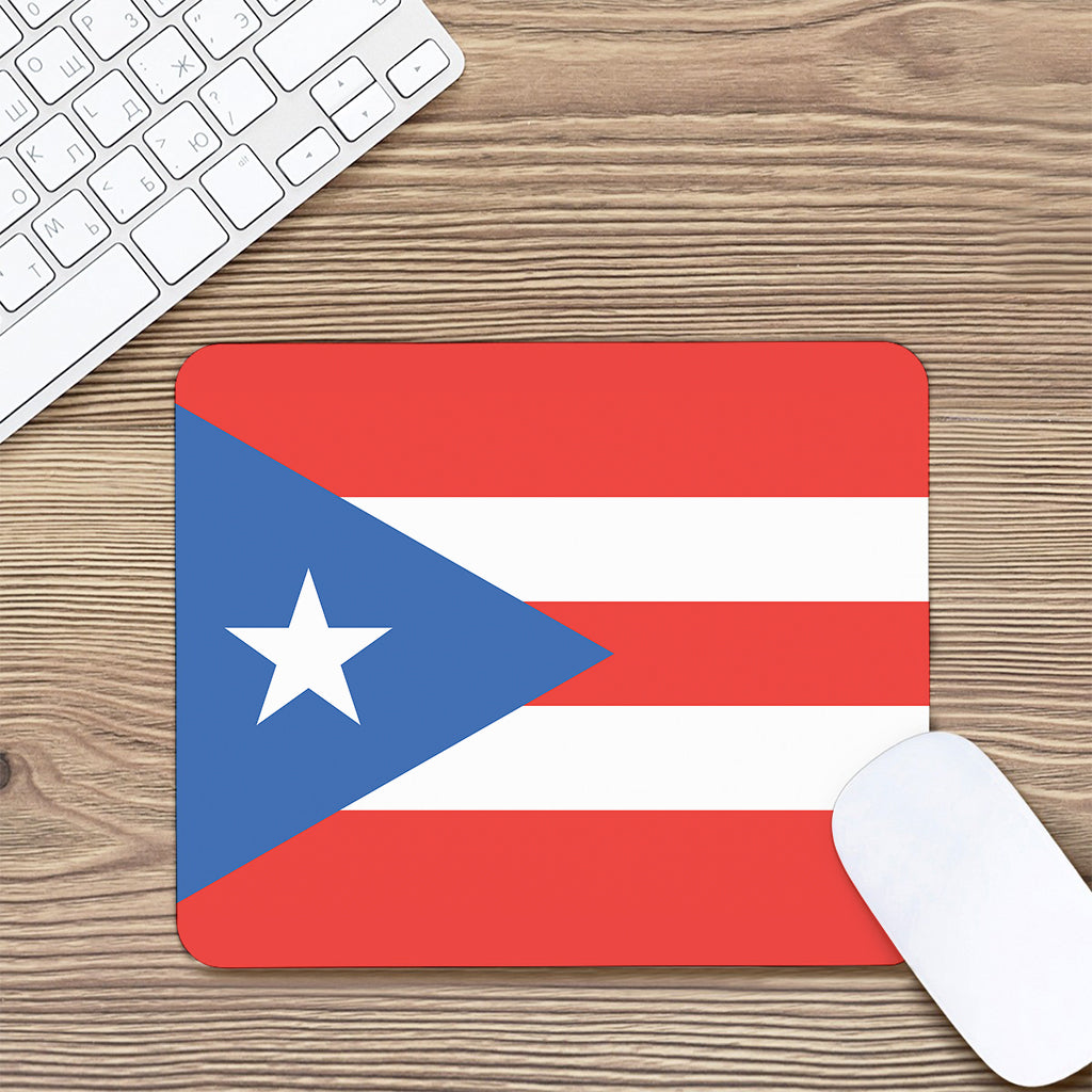 Puerto Rican Flag Print Mouse Pad