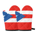 Puerto Rican Flag Print Oven Mitts