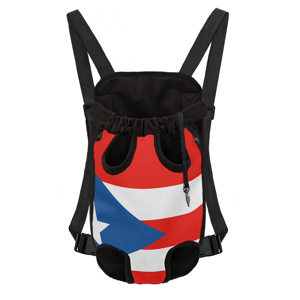 Puerto Rican Flag Print Pet Carrier Backpack