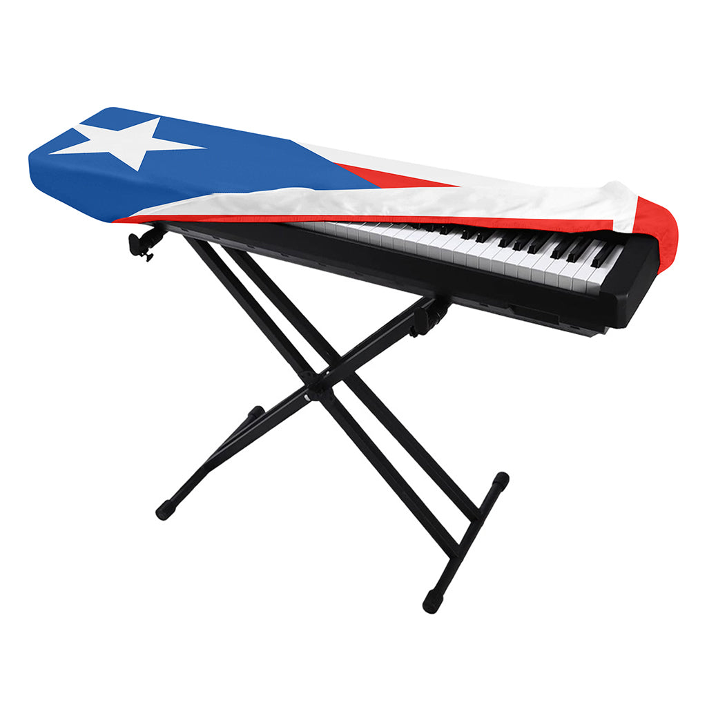 Puerto Rican Flag Print Piano Keyboard Cover
