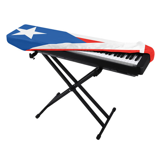 Puerto Rican Flag Print Piano Keyboard Cover