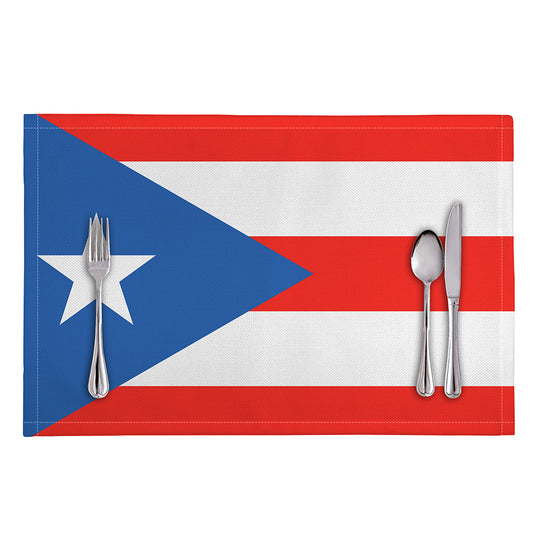 Puerto Rican Flag Print Placemat