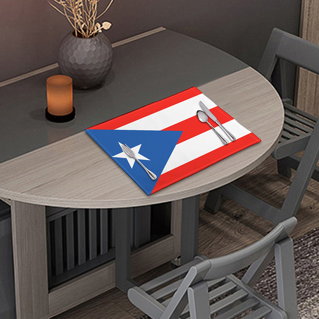 Puerto Rican Flag Print Placemat