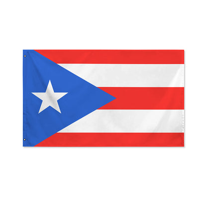 Puerto Rican Flag Print Polyester Flag