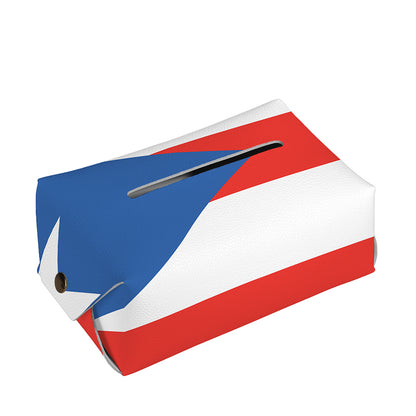 Puerto Rican Flag Print Rectangle Tissue Box Cover
