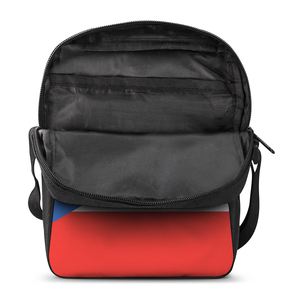 Puerto Rican Flag Print Rectangular Crossbody Bag
