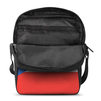 Puerto Rican Flag Print Rectangular Crossbody Bag