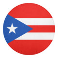 Puerto Rican Flag Print Round Blanket