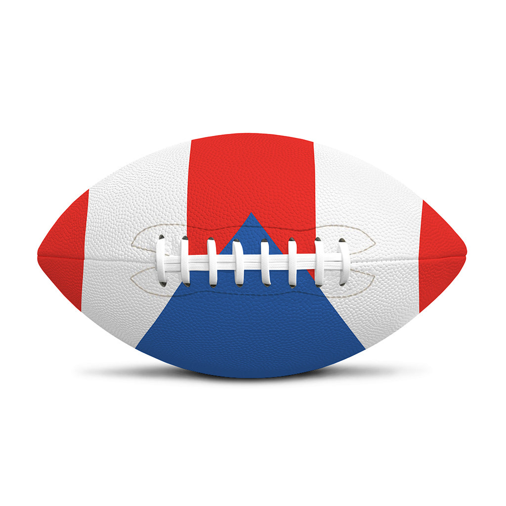 Puerto Rican Flag Print Rugby Ball