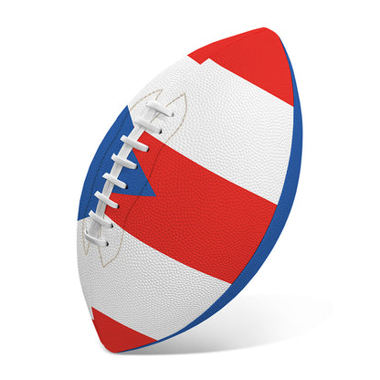 Puerto Rican Flag Print Rugby Ball