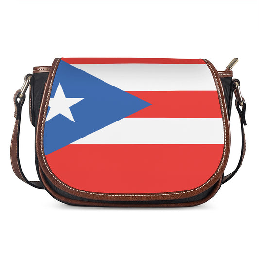 Puerto Rican Flag Print Saddle Bag