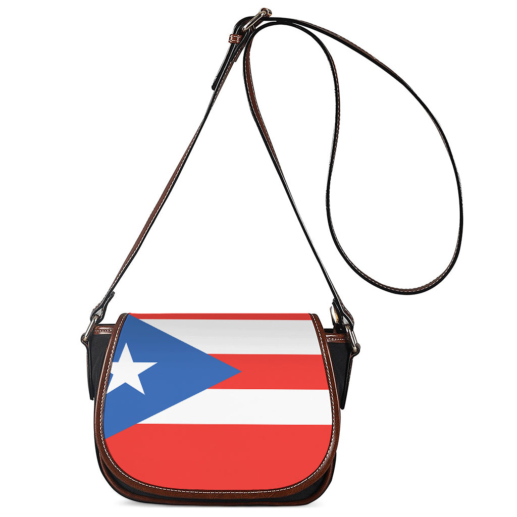 Puerto Rican Flag Print Saddle Bag