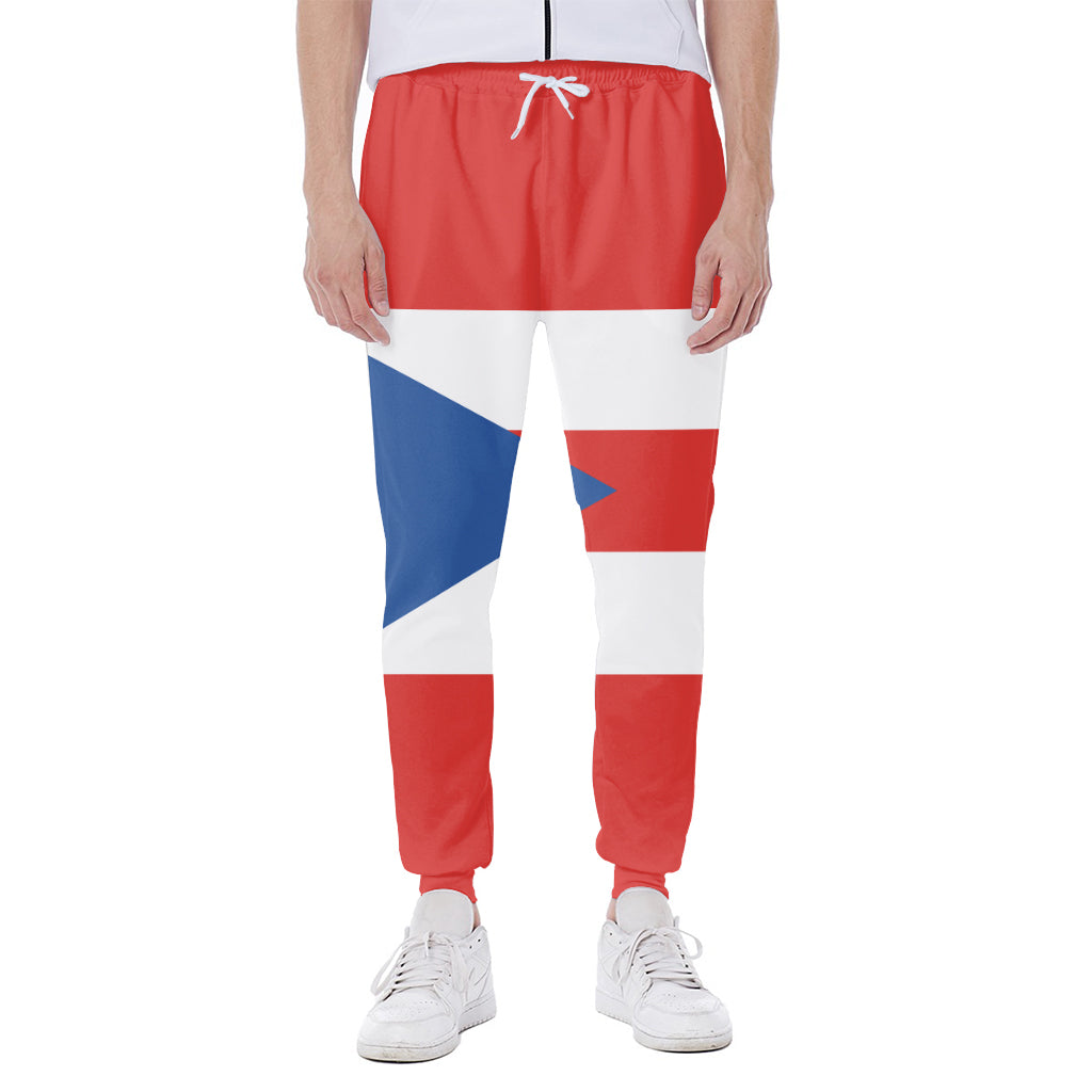 Puerto Rican Flag Print Scuba Joggers