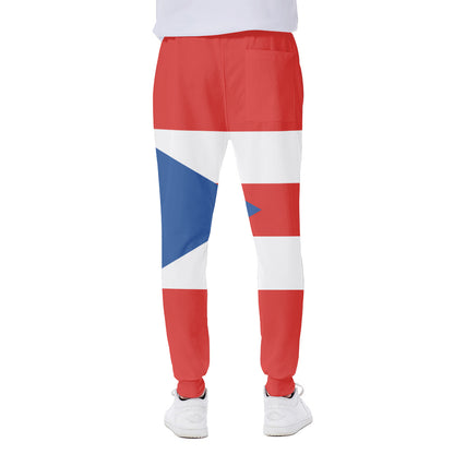 Puerto Rican Flag Print Scuba Joggers