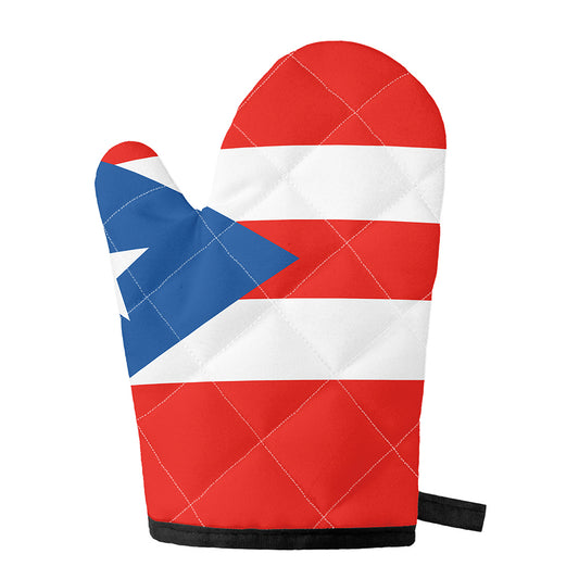 Puerto Rican Flag Print Single Oven Mitt