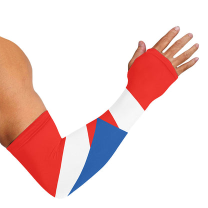 Puerto Rican Flag Print Sun Protection Arm Sleeves