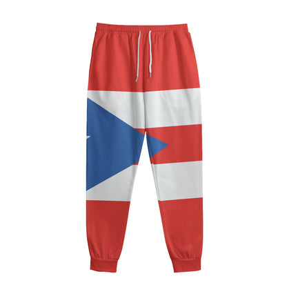 Puerto Rican Flag Print Sweatpants