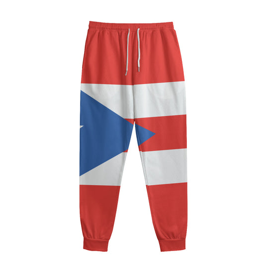Puerto Rican Flag Print Sweatpants