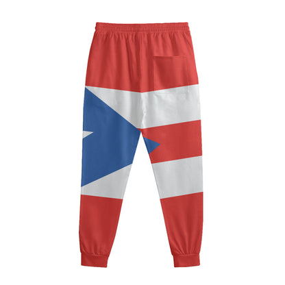 Puerto Rican Flag Print Sweatpants
