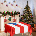 Puerto Rican Flag Print Tablecloth