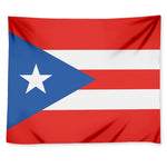 Puerto Rican Flag Print Tapestry