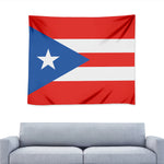 Puerto Rican Flag Print Tapestry
