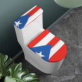 Puerto Rican Flag Print Toilet Lid And Tank Cover Set
