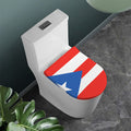 Puerto Rican Flag Print Toilet Lid Cover