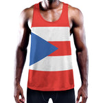 Puerto Rican Flag Print Training Tank Top