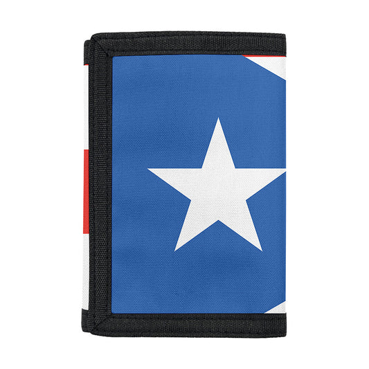 Puerto Rican Flag Print Trifold Wallet