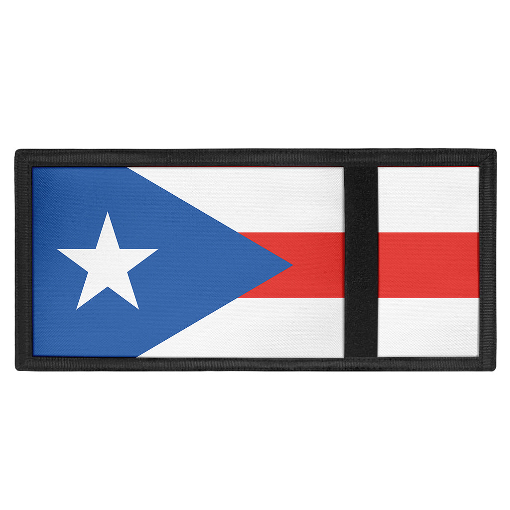 Puerto Rican Flag Print Trifold Wallet
