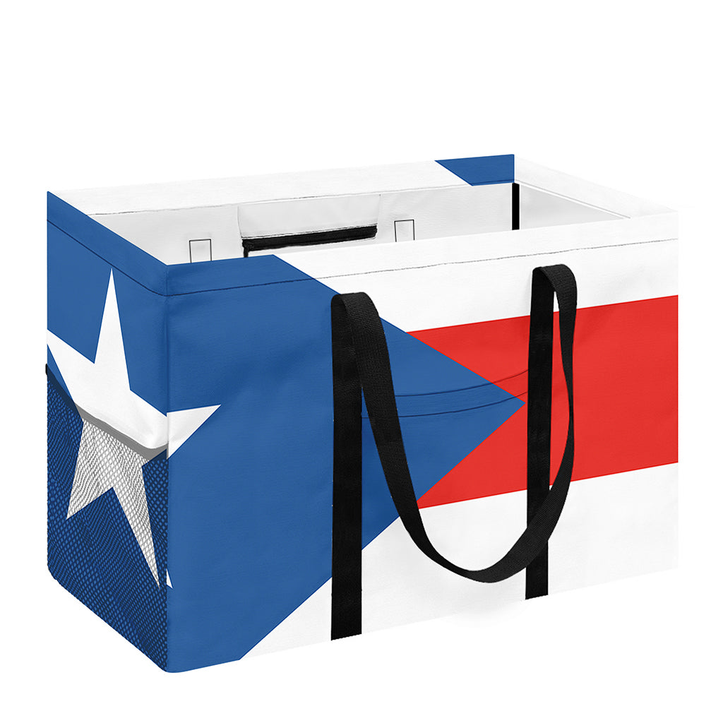 Puerto Rican Flag Print Utility Tote Bag