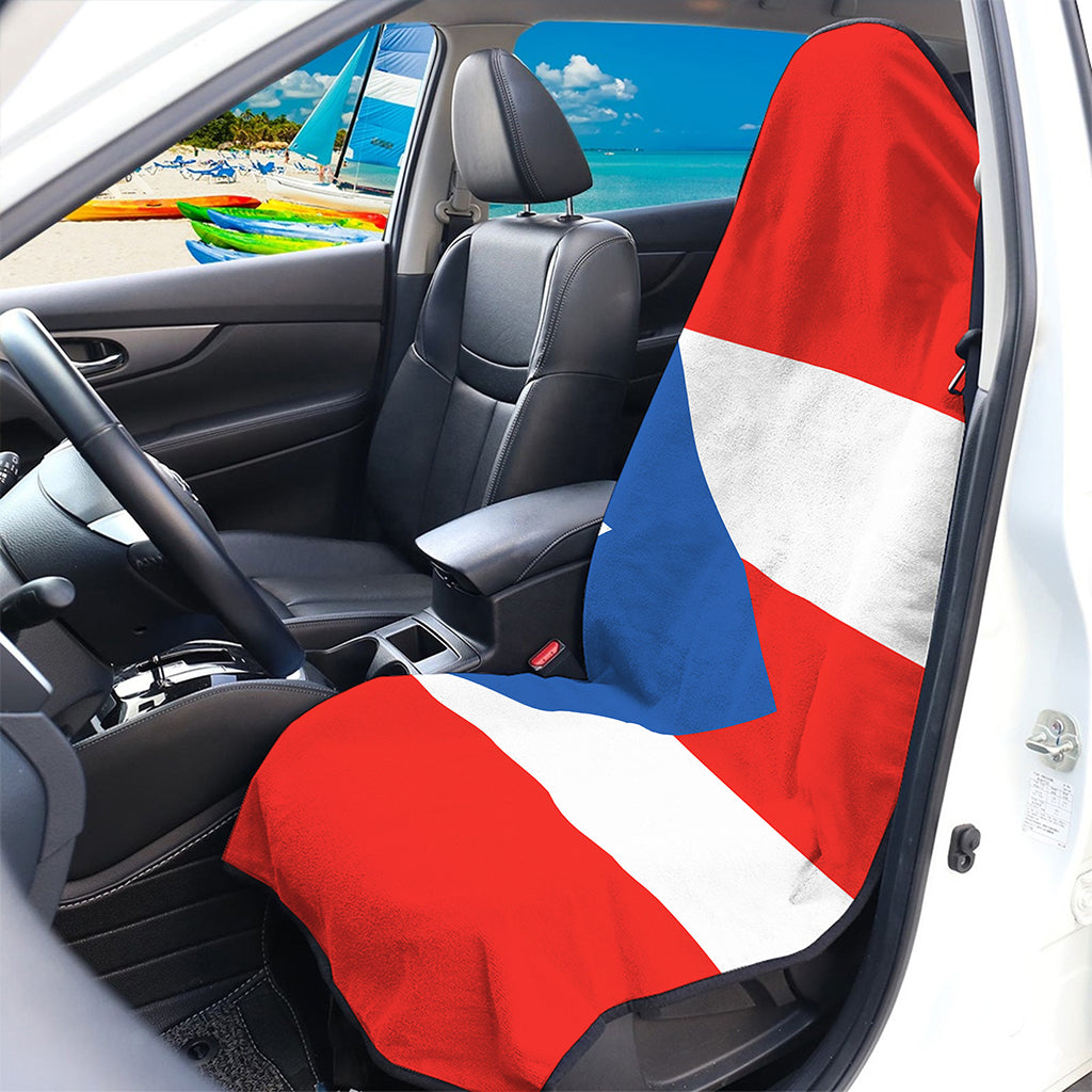 Puerto Rican Flag Print Waterproof Car Seat Cover