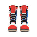 Puerto Rican Flag Print Winter Boots