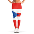 Puerto Rican Flag Print Women's Leggings