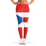 Puerto Rican Flag Print Women's Leggings