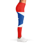 Puerto Rican Flag Print Women's Leggings