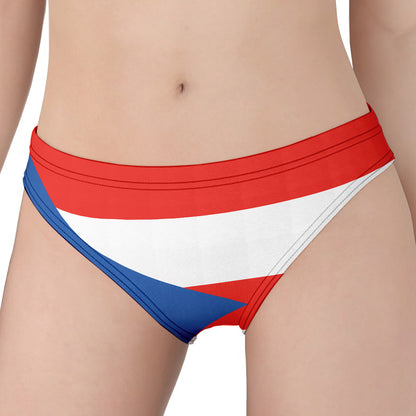 Puerto Rican Flag Print Women's Panties