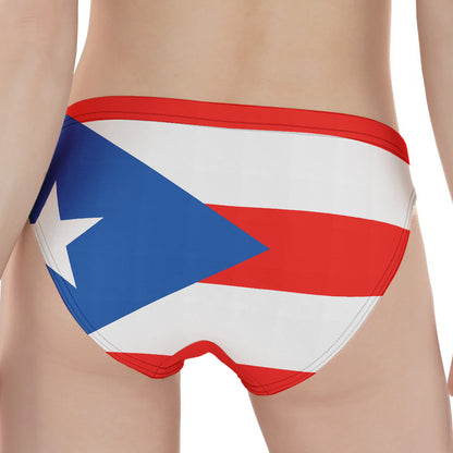 Puerto Rican Flag Print Women's Panties