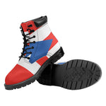 Puerto Rican Flag Print Work Boots